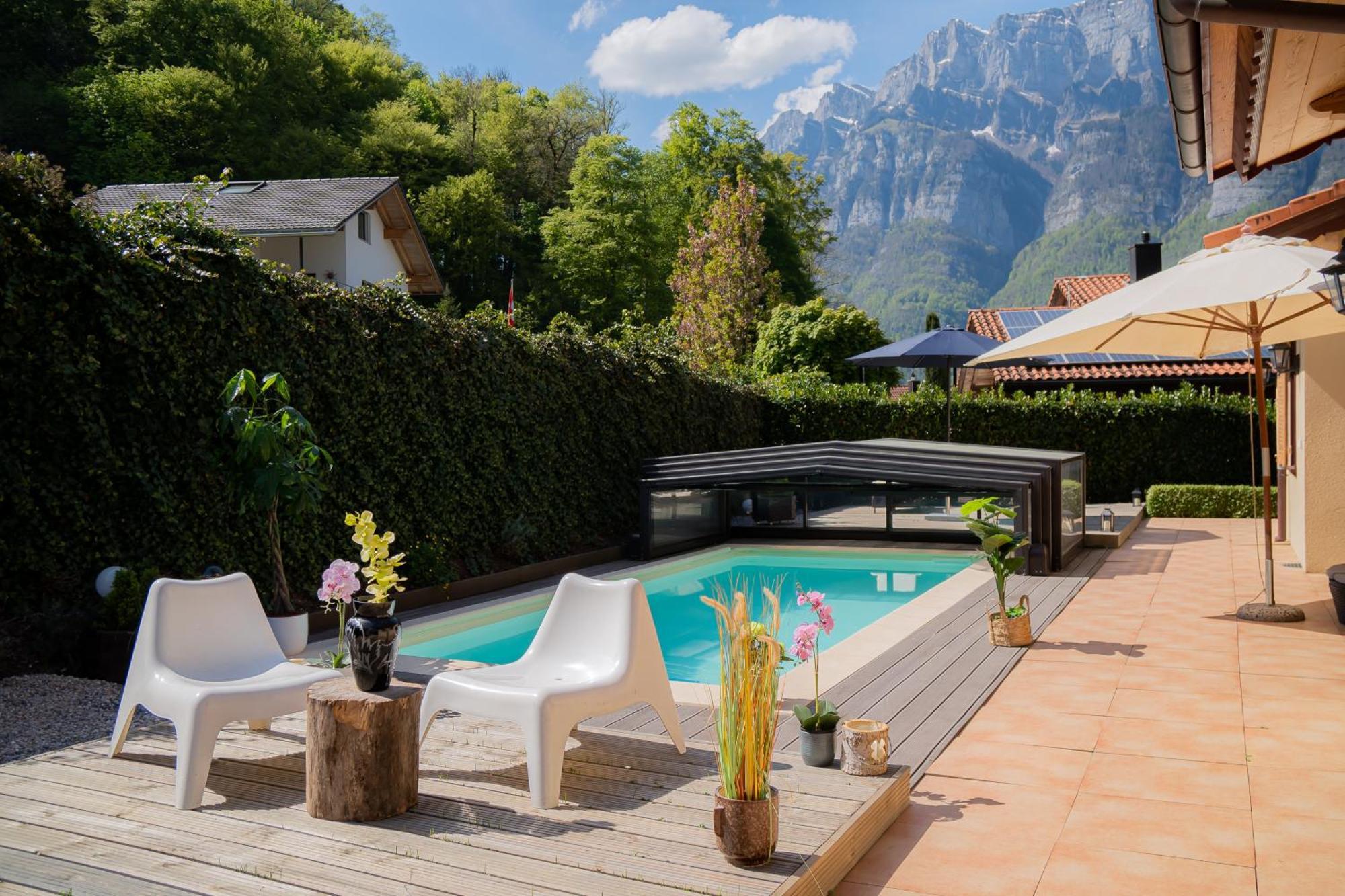 Doodle'S Amazing Chalet -Walensee - Flumserberg - Churfirsten - Heidiland - Pool - Sauna Mols Bagian luar foto